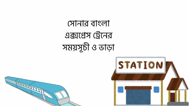 সোনার বাংলা এক্সপ্রেস ট্রেনের সময়সূচী ও ভাড়া